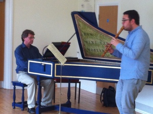 James and John rehearsing for their concert